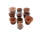 Ten terracotta pots, largest diameter 32cm, height 26cm - Image 1 of 2