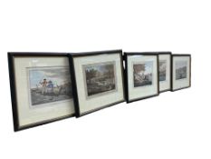 Thomas McLean, a set of five fishing aquatints, late 19th century,comprising Taking a Fly, A Sharp
