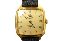 The John Styles Punch and Judy Collection,A gent's Longines Automatic wristwatch with King Hussein