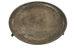 A George III Scottish silver salver, William Robertson, Edinburgh, 1794, diameter 19.9cm, 13.4 oz.