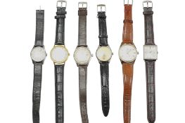 A stainless steel Rotary Junior manual wind wrist watch, case diameter approx. 28mm, together with