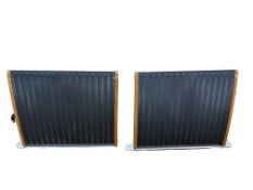 A pair of Quad Electrostatic Loudspeaker cabinets, serial numbers 48039 and 47102, height 89.5cm,