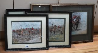 George Finch Mason (British, 1850-1915)A group of five hunting pictureseach signed, inscribed