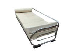 A Bauhaus tubular steel frame daybed designed by Hynek Gottwald, width 191cm, depth 80cm, height