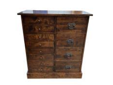 A Laura Ashley Garratt oak chest, width 89cm, depth 41cm, height 100cm