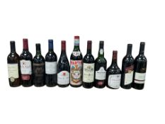 A collection of of wine and spirits, inc. W&J Graham's Late Bottled Vintage Port 1990, Château de