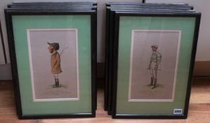Aston After Spy (British, Early 20th century)A set of ten caricatures of jockey'seach signed 'Aston'