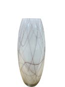 Carlo Nason (1935-2026), a Murano glass ovoid glass vase, with trailed decoration, 33cm high