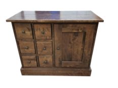 A Laura Ashley Garratt oak chest, width 87cm, depth 43cm, height 71cm