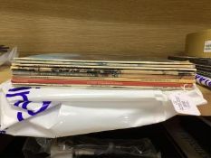 Eight Rolling Stones LP record albums, including; Between the Buttons, Sticky Fingers, Exile on Main