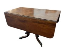 A Regency mahogany Pembroke breakfast table, width 119cm extended, depth 107cm, height 73cm