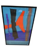 Fritz Winter (1905-1976), Olympische Spiele Munchen 1972 poster, Edition Olympia 1972,framed,