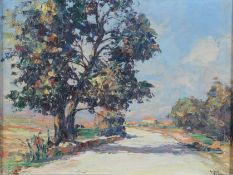 § André Beronneau, (French, 1886-1973), 'Route de Pampelonne, St. Tropez'