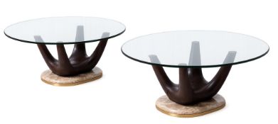 Vittorio Dassi, Italian (1893-1973), A pair of organic shaped coffee tables