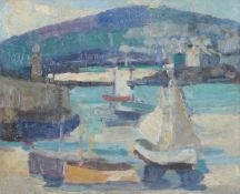 § Leonard Richmond, (1889-1965), 'St Ives Harbour'
