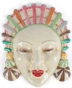 Clarice Cliff (1899-1972): A ‘Marlene’ wall mask