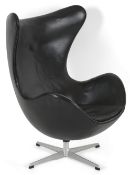 Arne Jacobsen (Danish, 1902-1971) for Fritz Hansen: An 'Egg' lounge chair