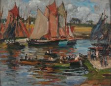 Aloysius C. O’Kelly, (Irish, 1853-1936), 'Activities at the Docks'