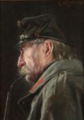 Carl Kronberger, (Austrian, 1841-1921), 'The Old Soldier'