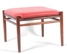 Alf Svensson (Swedish, 1923–1992) for Bodafors: An Indian rosewood reversible top foot stool