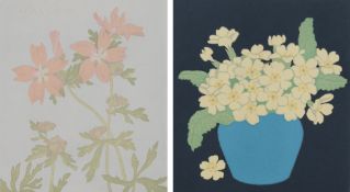 John Hall Thorpe, (1874-1947), ‘Primroses’ and ‘Mallow’