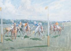 Lionel Edwards RI, (1878-1966), ‘A Goal Saved’