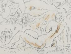 § Duncan Grant, (1885-1978), 'Reclining Lovers'