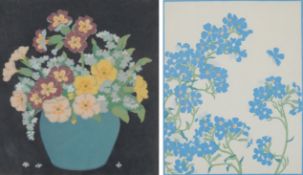 John Hall Thorpe, (1874-1947), ‘Anchusa’ and ‘Primroses’