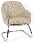 A modernist cantilever lounge chair