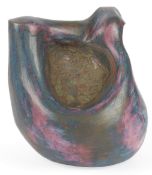 Ruth Sulke (20th century): A large studio stoneware bulbous sculpture