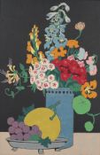 John Hall Thorpe, (1874-1947), Still life of flowers and fruit