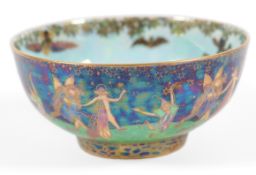 Daisy Makeig-Jones (1881-1945) for Wedgwood: A Fairyland lustre ‘Leapfrogging Elves’ bowl
