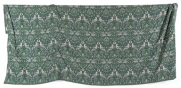 William Morris (1834-1896): A pair of 'Bird' curtains