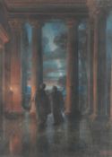 Edward John Poynter, (1836-1919) 'The Ides of March, Portia observing the Comet and Advising Caesar'