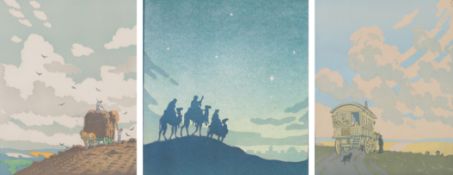 John Hall Thorpe, (1874-1947), ‘Wise Men’, ‘Haymakers’ and ‘The Caravan’