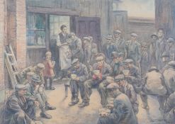 § Alfred Egerton Cooper, (1883-1974), 'Soup Kitchen, Limehouse'