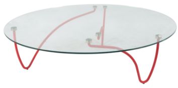 Angie Anakis (American/French, b. 1955) for Ligne Roset: A 'Rythme' glass-topped coffee table