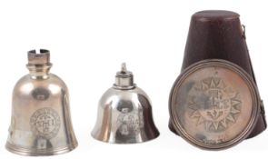 A William IV silver travelling communion set, by Charles Rawlings & William Summers, with engraved