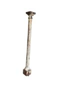 A Victorian cast iron column, height 184cm