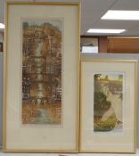 Glynn Thomas (b.1946), ‘Amsterdam’ and ‘River House’, each signed in pencil and limited edition, two