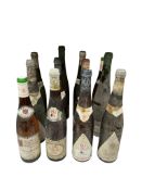 Twelve Bottles of German Wine, Mosel, Rheingau, Rheinhessen and Nahe, 1952–1976 A mixed lot of