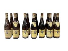 A collection of German/Austrian dessert wine, the majority being Ferdinand Pieroth 1976 Podersdorfer