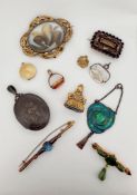 A collection of jewels and costume jewels, 19th century and later, the large collection including