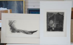 Gerard Bancal (1945-2020), ‘Le Proche et le Lointain’ and Le Picerie d’Ax les Thermes’, each