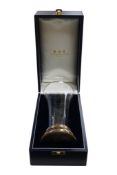 An Elizabeth II silver mounted glass vase, by Garrard Co, London, 1997, 24.7cm, in original fitted