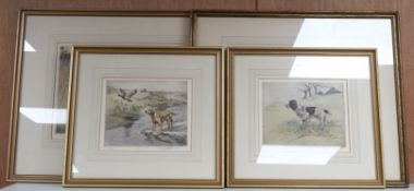Henry Wilkinson (British, 1921–2011), ‘Springer Spaniel’, ‘Yellow Labrador’, ‘English Setters on the