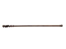 A curtain pole with rings, length 191cm