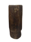 An African tribal trunk mortar, height 60cm.