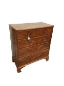 A George II oak chest, width 102cm, depth 52cm, height 112cm