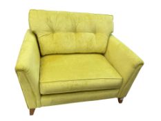 A Collingwood Batchelor snug sofa, width 130cm, depth 90cm, height 95cm